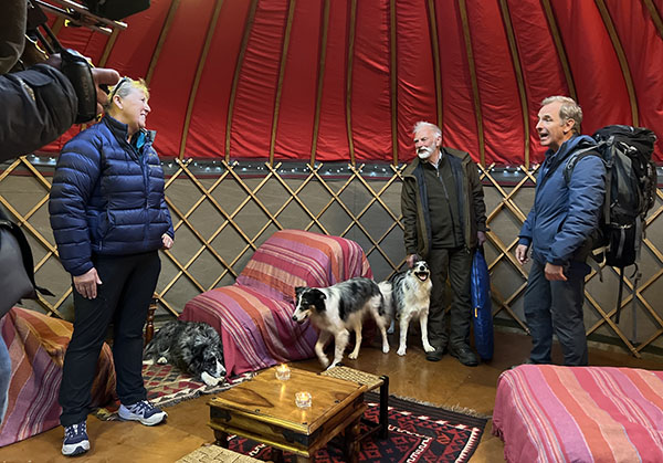 inside yurt