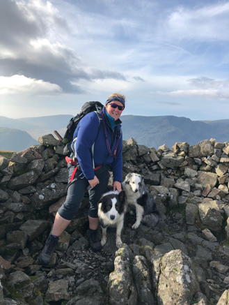 up a mountain